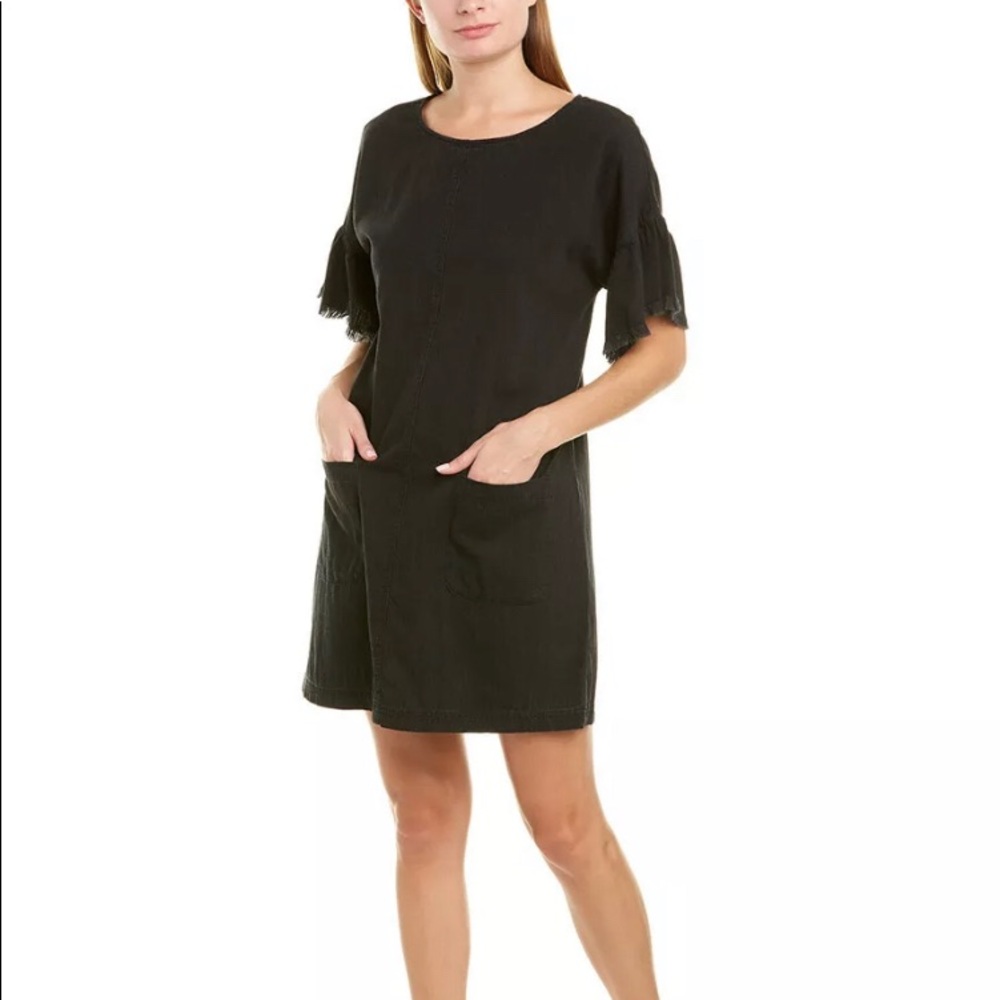 Two by Vince Camuto Black Dress Two Pocket Size S